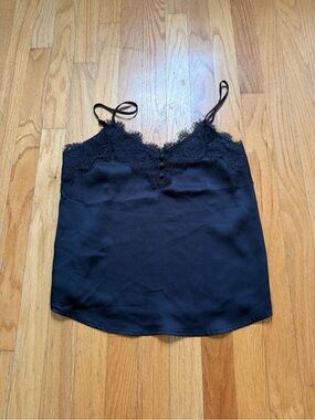 Abercrombie & Fitch Black Lace Satin Camisole